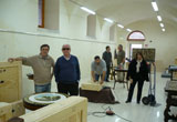 Начало подготовки к выставке «Коллекция Бьянко Бьянки» , бывший бурбонский карцер, Авеллино, июнь 2010